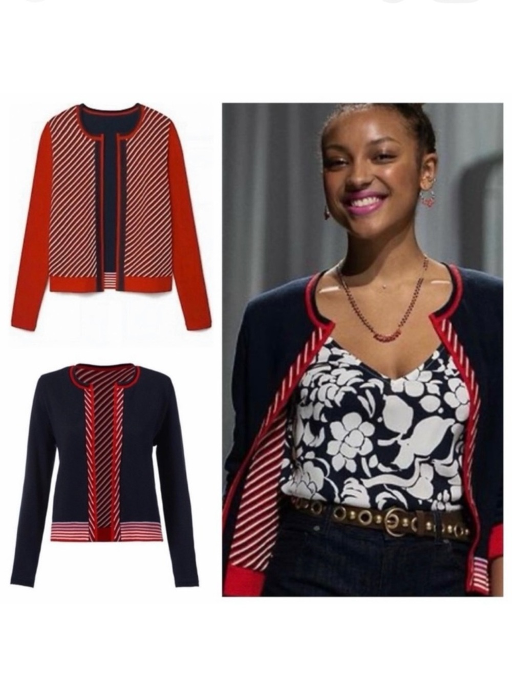 NWOT Reversible 🤩 CAbi Deadline Cardigan Sweater